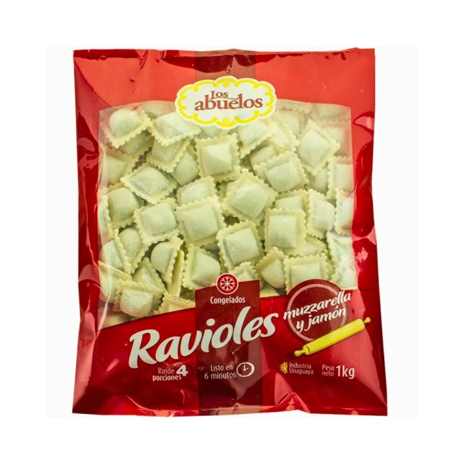 Ravioles Los Abuelos 1 kg muzza y jamon